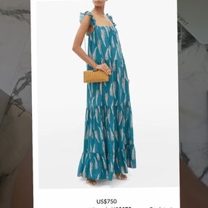 Adriana Degreas maxi Aloe print Dress 👗